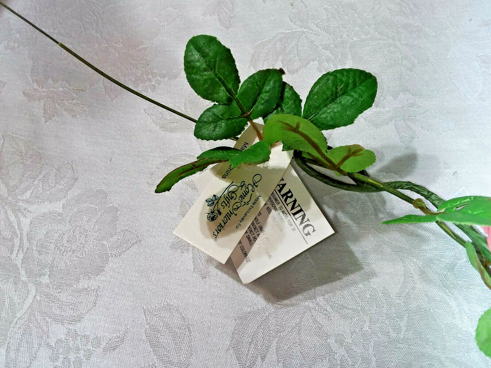 Home Interiors Petite Pink Mauve Wild Rose Garland/Wired/6 Feet Long/ New