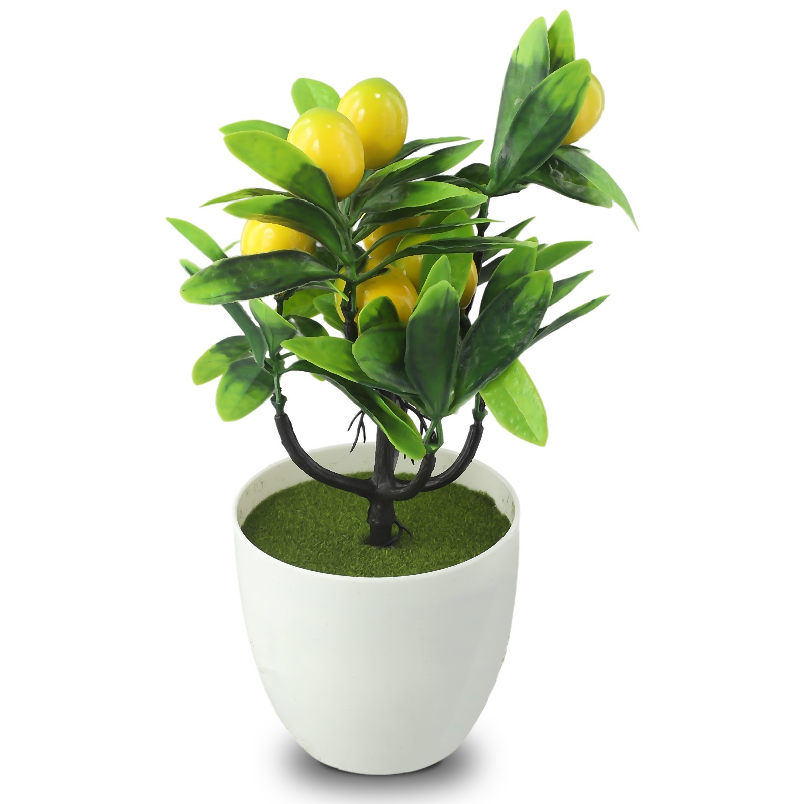 Artificial Lemon Tree Artificial Potted Flowers False Plant Diameter 18cm