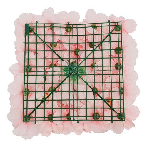 3D Flower Wall Panel-12pcs Artificial Flower Wall Background Silk Rose Mat