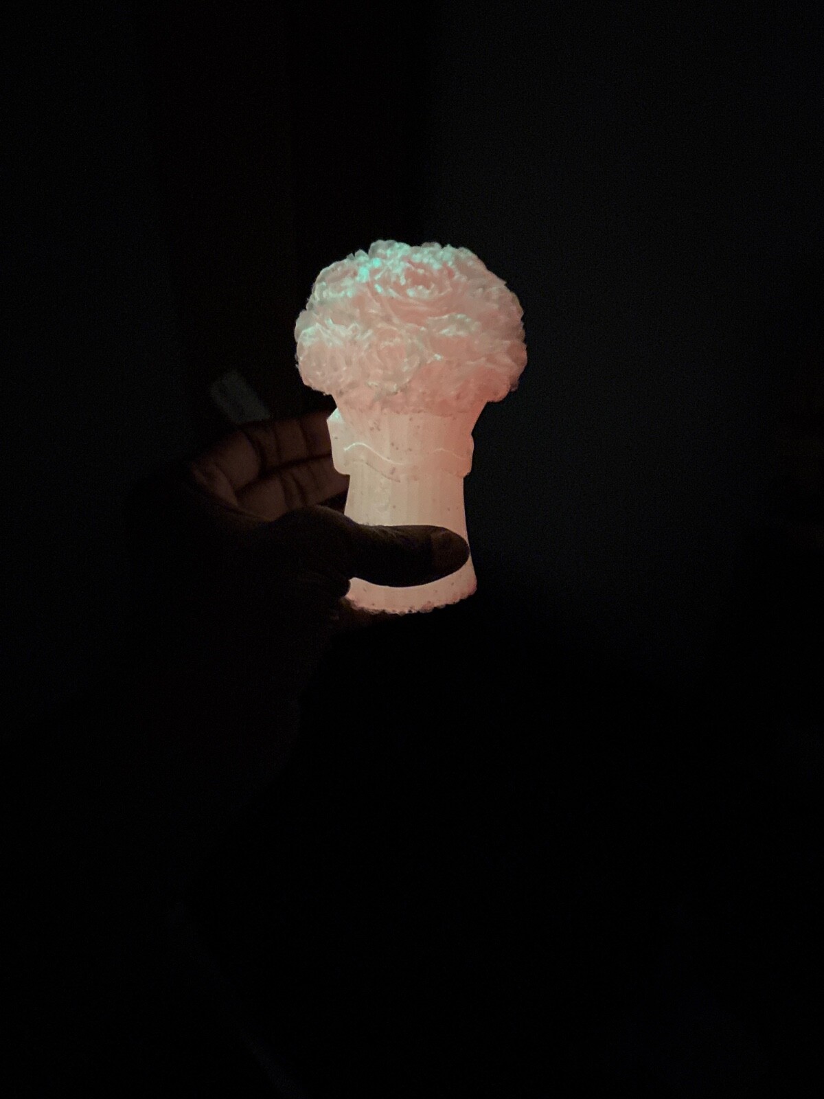 glow in the dark flower boquet resin medium 8.854 oz