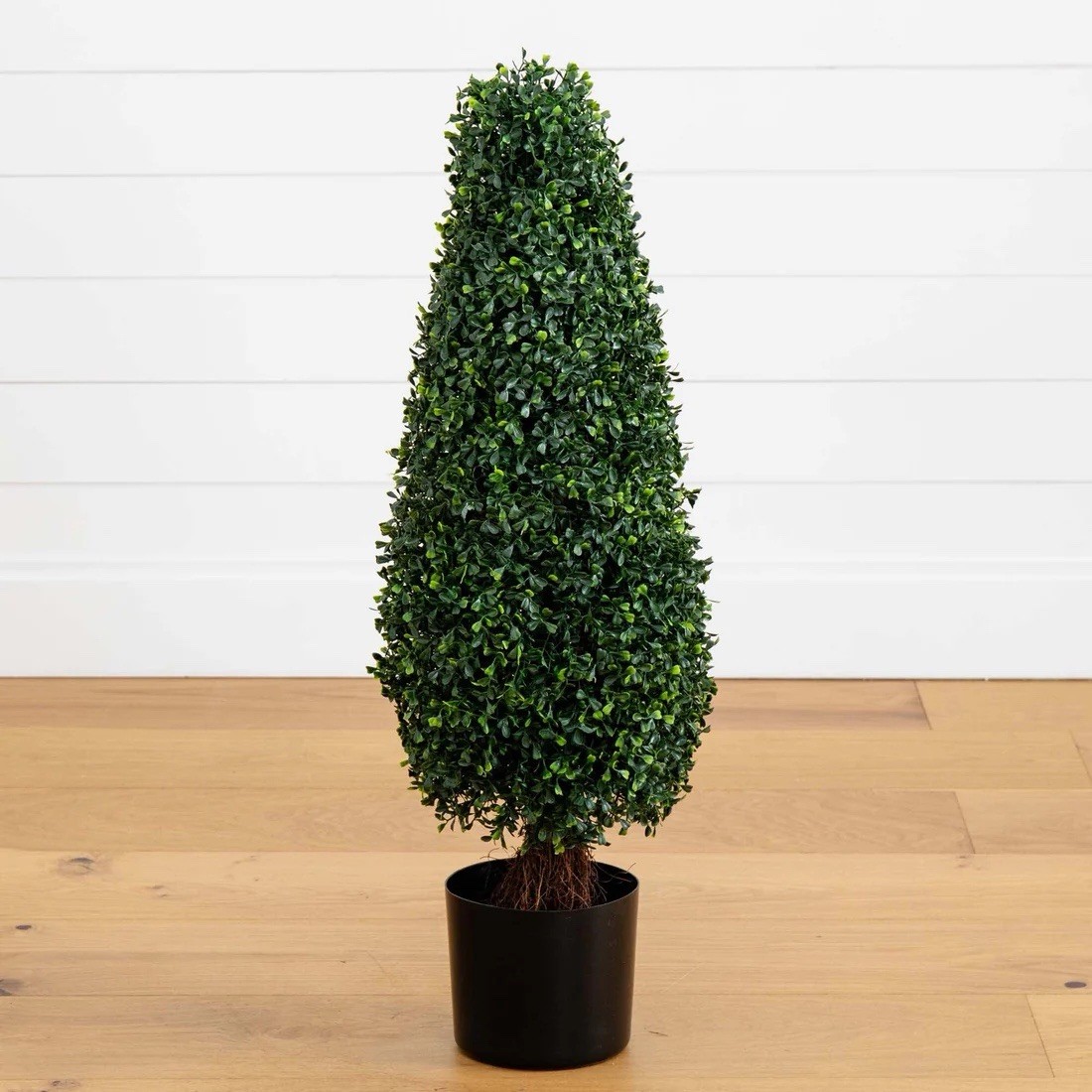 3’ UV Artificial Boxwood Topiary Cone Tree Indoor/Outdoor Home Decor