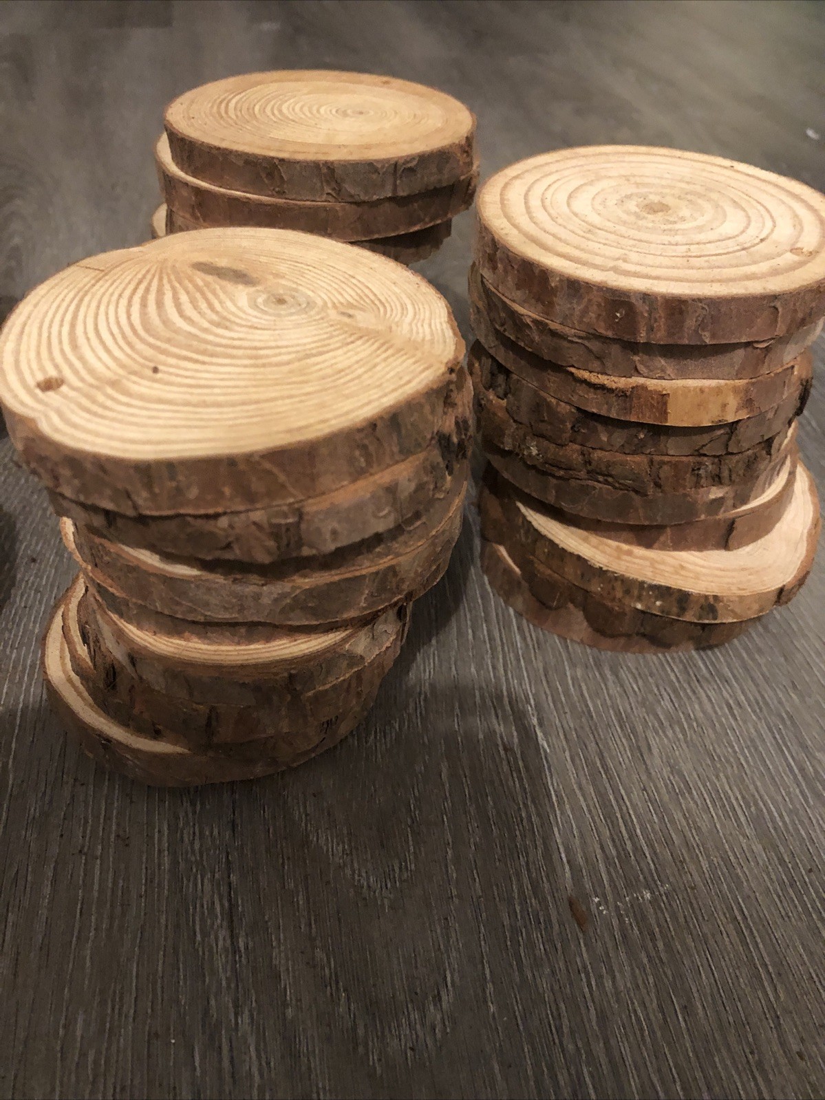 50 PCS Natural Tree Round Wood Log For Wedding Centerpiece, Arts and Crafts