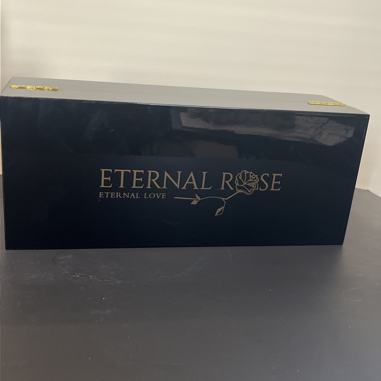 Erternal Rose Eternal Love 24k Gold Dipped Real Rose With Lighted Hard Case 11.5
