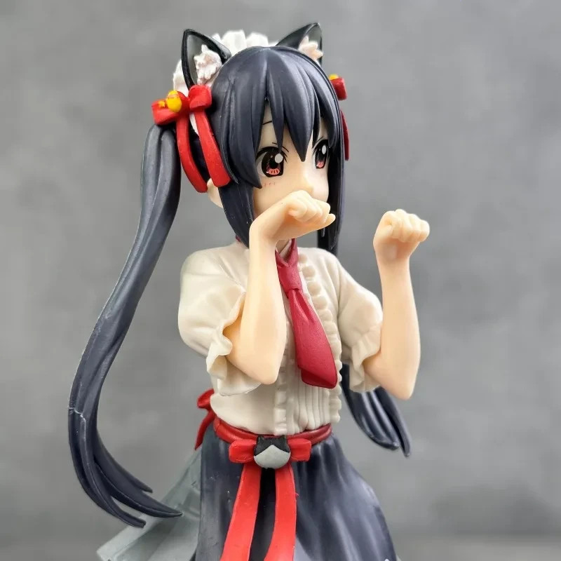 K-On Azusa Nakano Figure Cat Style Maid Costume Anime Collection PVC Model Toy