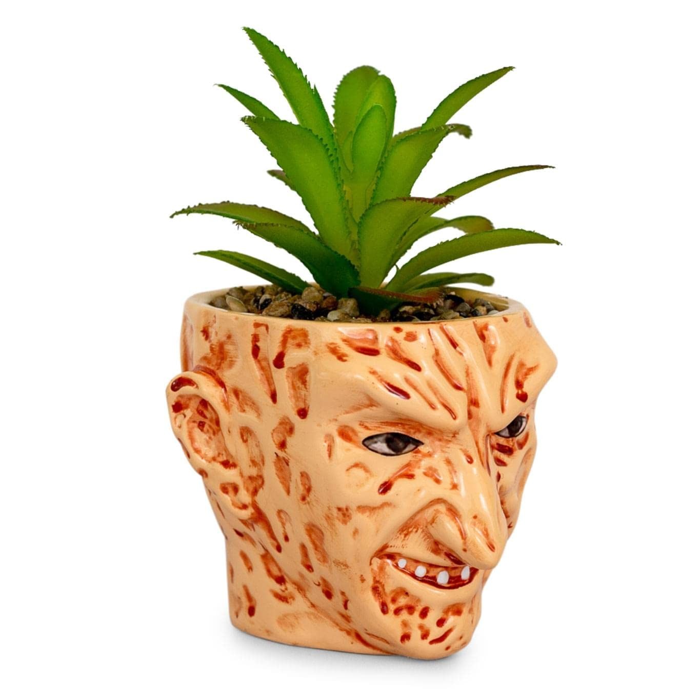 A Nightmare On Elm Street Freddy Krueger 3-Inch Ceramic Mini Planter With Artifi
