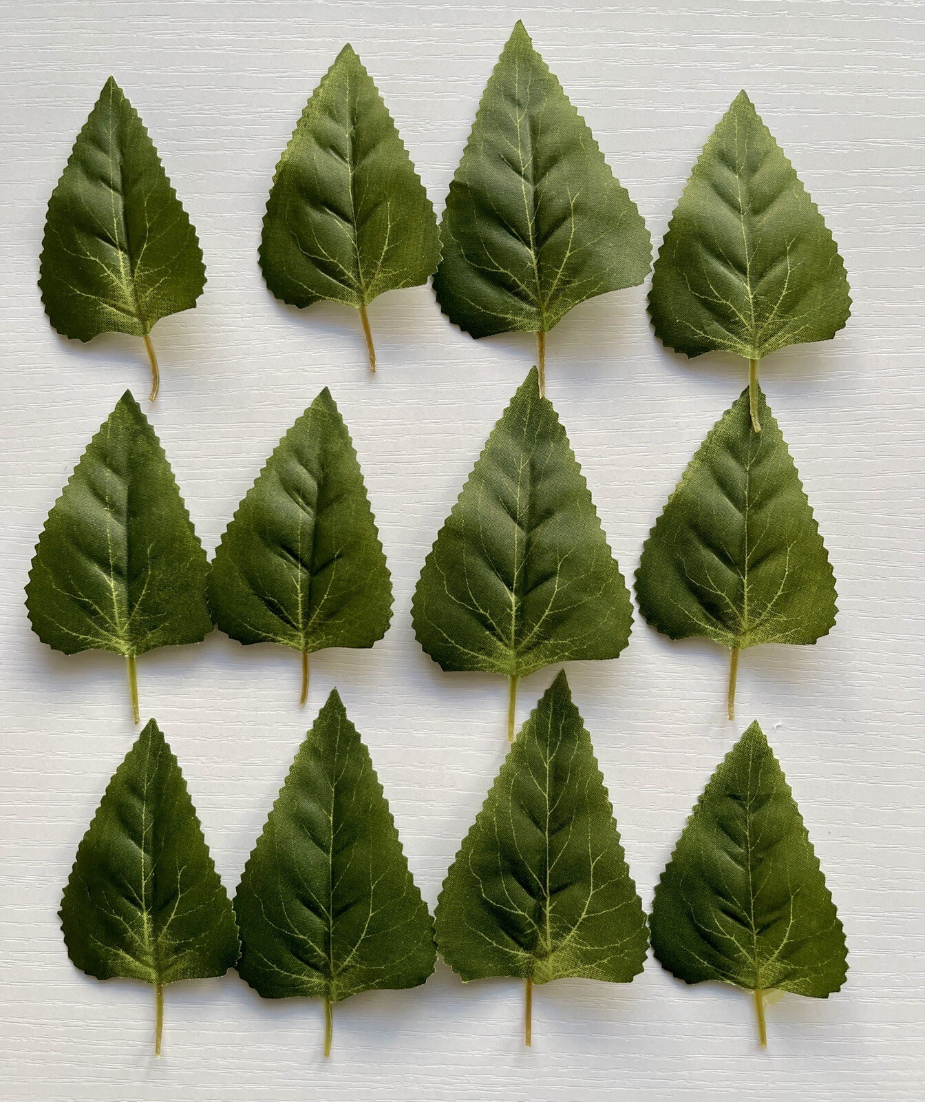 12 Artificial Fake Faux Leaves Leaf Petals Floral Decor 4″x1.5″ FAST SHIPp