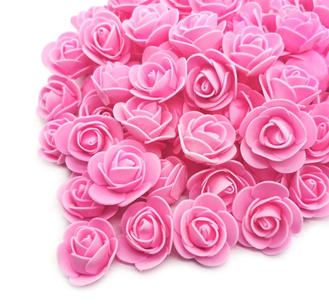 Garnet Mini Foam Rose Artificial Flowers DIY Crafts Wedding Bouquets 100 PCS