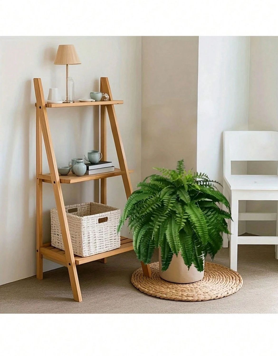 2 Pack Artificial Large Boston Fern Plant Wall Hanging Decoration Home Decor