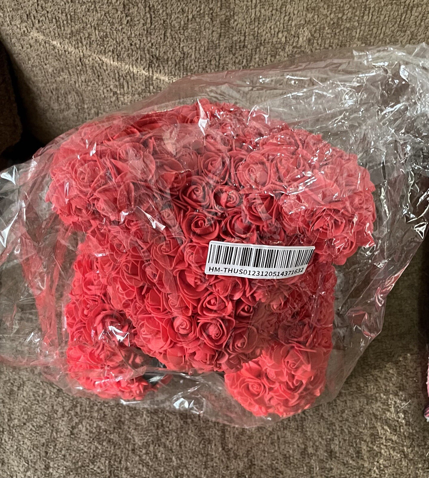Red Rose Flower Teddy Bear Gift for Birthday Valentine Wedding Party Kids Love