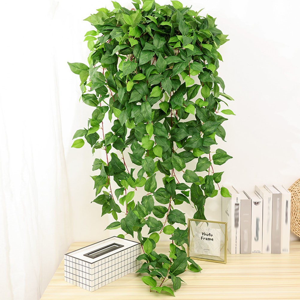 Green Silk Cloth Simulation Plant Wall Hanging Vine Decoration 120 cm