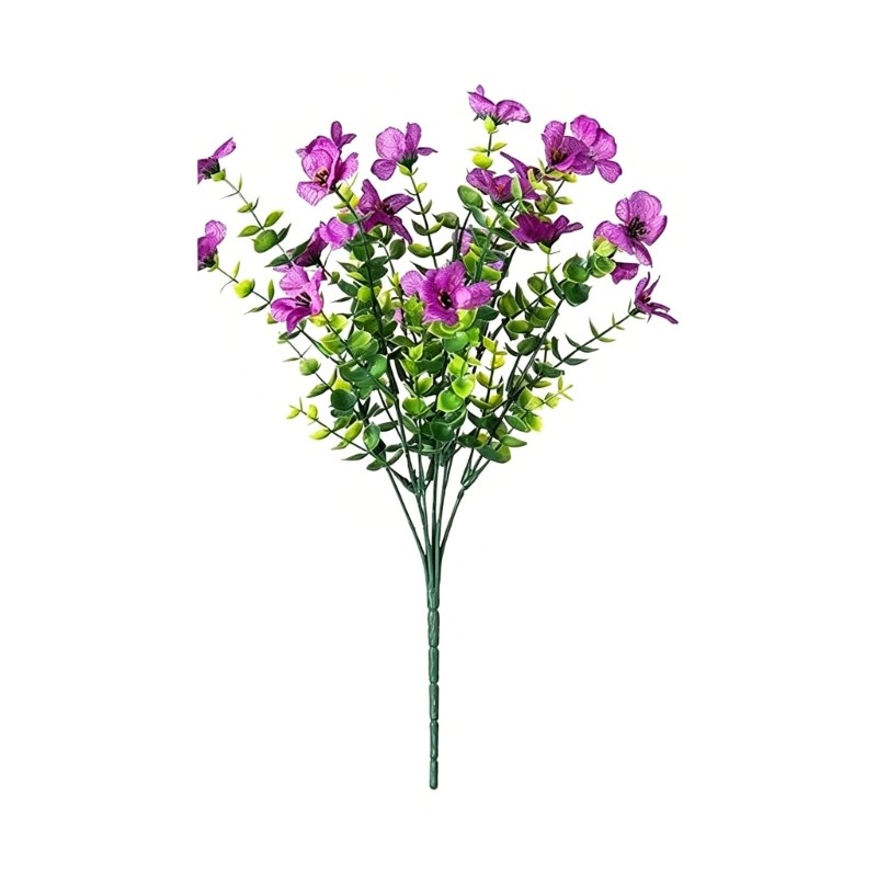 Artificial Plastic Flower Floral Arrangement for Living Room Bedroom Tabletop