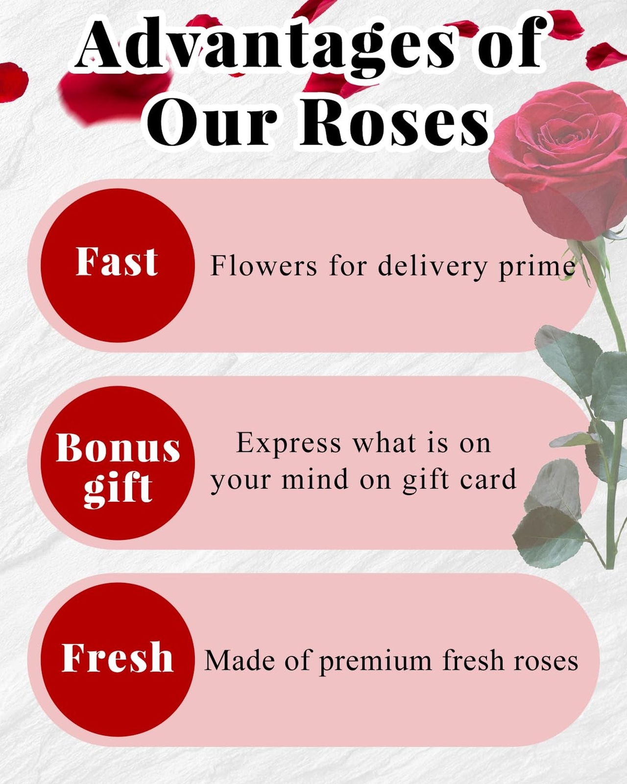 Changshunqi Forever Flowers Preserved Roses in a Box – 7 Preserved Flowers In…