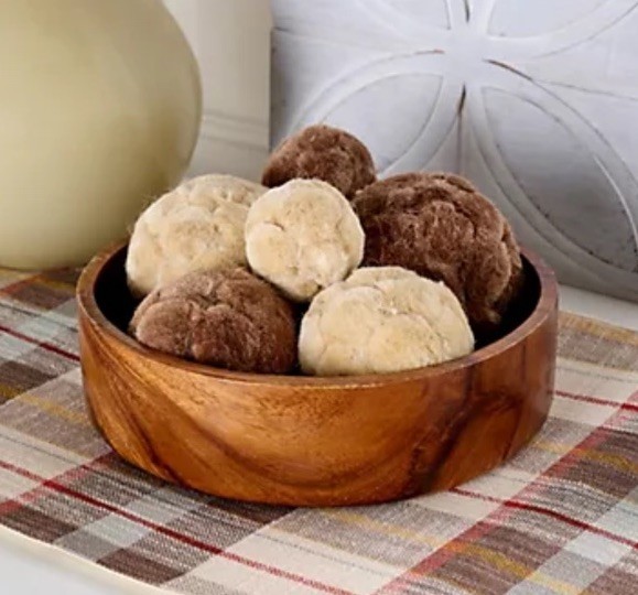 Home Reflections Set Of 6 Sisal Ball Scatter Brown/Cream