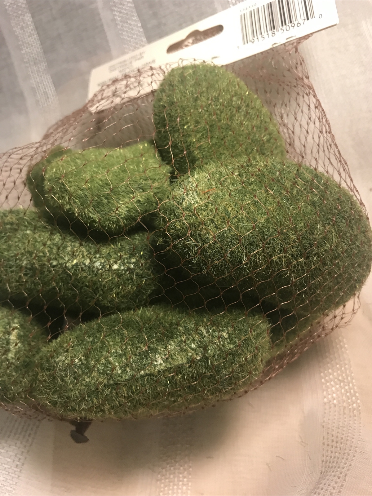 Moss Rocks Faux Greenery Garden 12 Pieces NEW Fairy Garden Decor Accents Craft