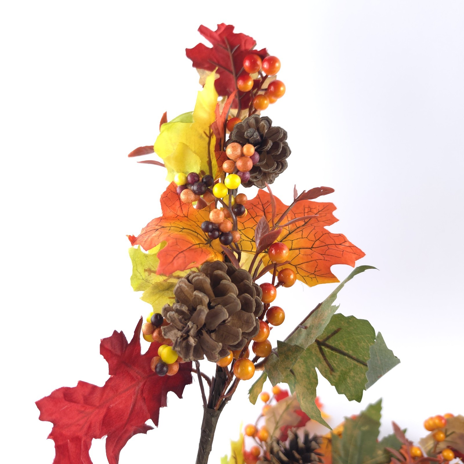 Set of 4 Harvest Leaf and Berry Picks by Valerie Home Floral Decor