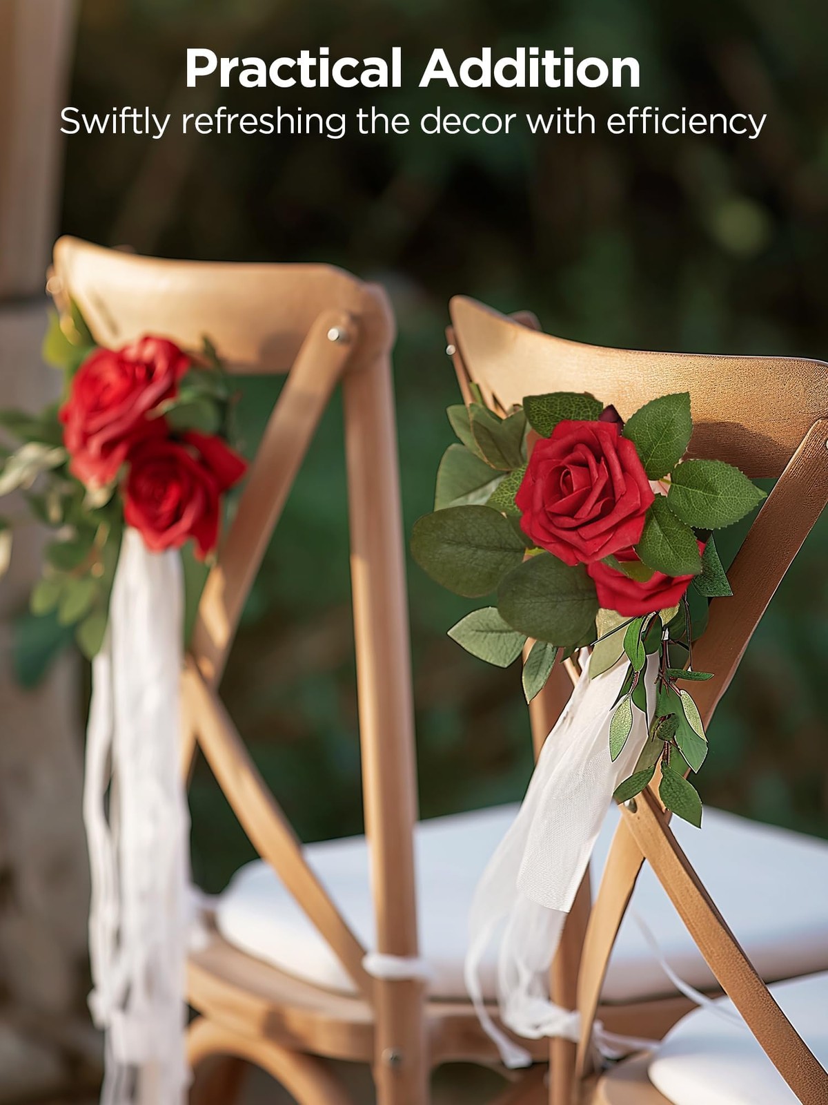 Artificial Flowers, 50 Pcs Dark Red Foam Fake Roses Bulk with Stems for Mothe