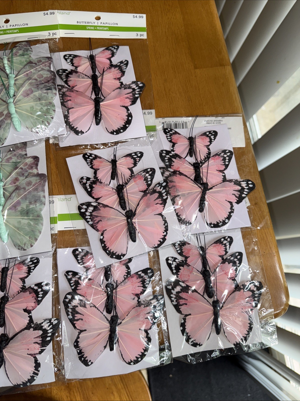 11 Artificial Butterflies Crafts Decor NEW SEALED