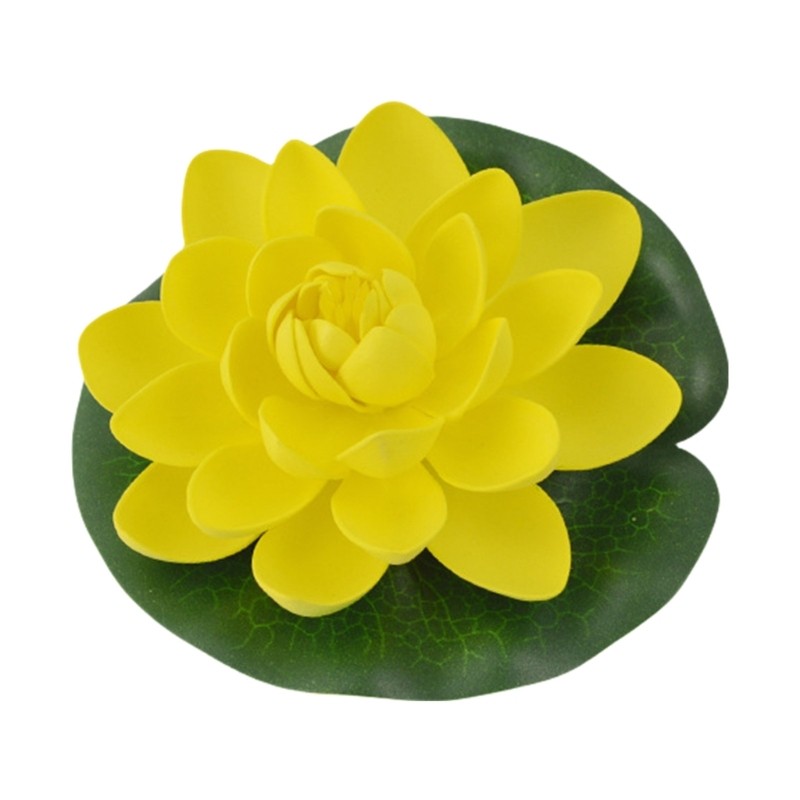 Realistic Water Lilies Flower Portable Flower for Indoor Outdoors Pond Decors