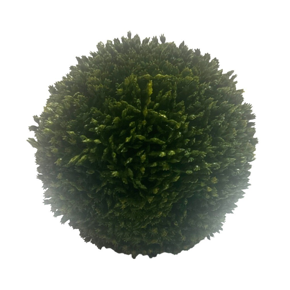 Artificial Dense Green Moss Ball 5 Inch Round Indoor Outdoor Decorative Sphere