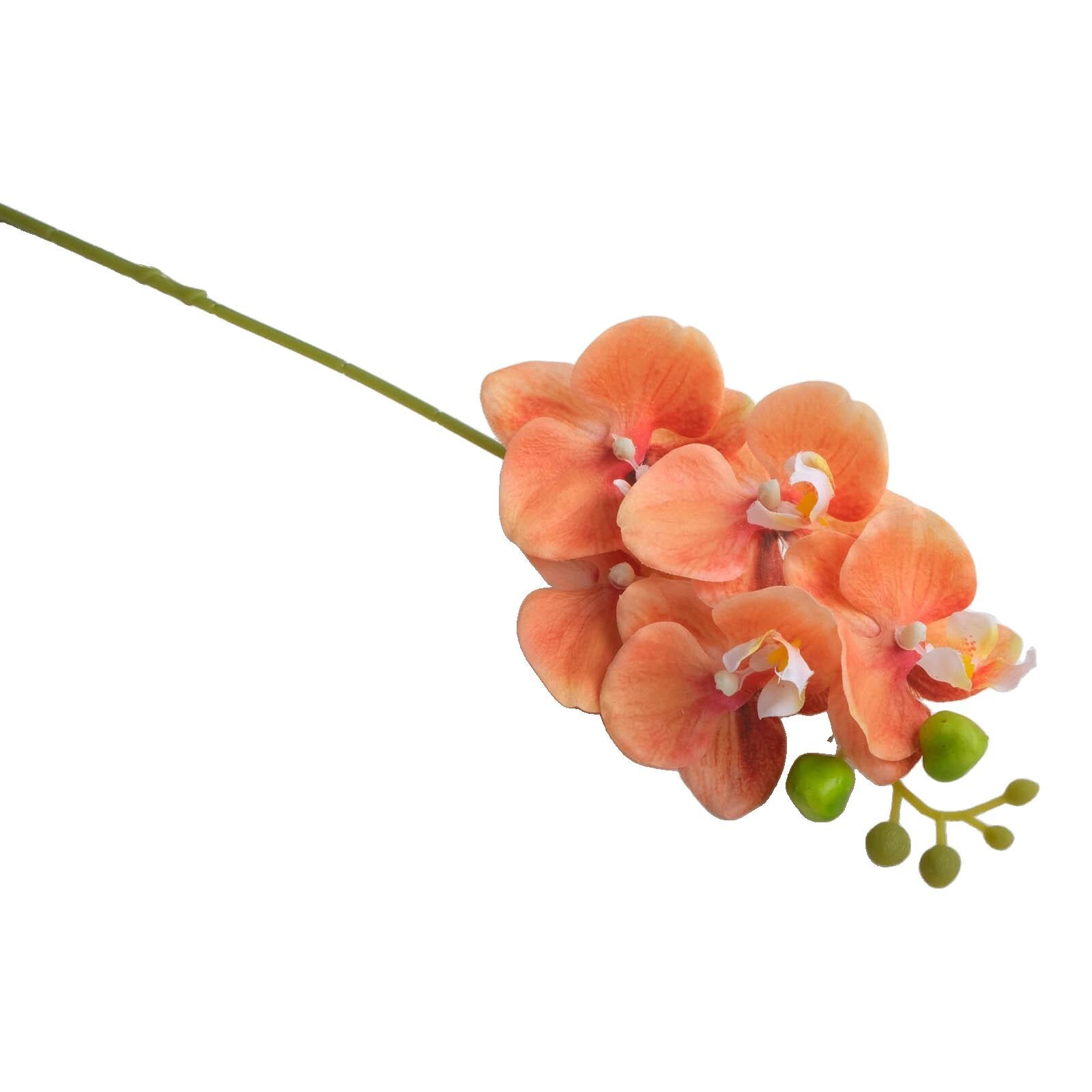Delicate 17 7 inch Artificial Orchid Flowers Set of 4 Phalaenopsis Stems