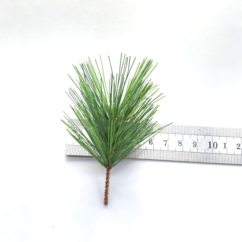 10Pcs Christmas Pine Needles Artificial Branches Pine Twigs Stems Pick DIY Deocr
