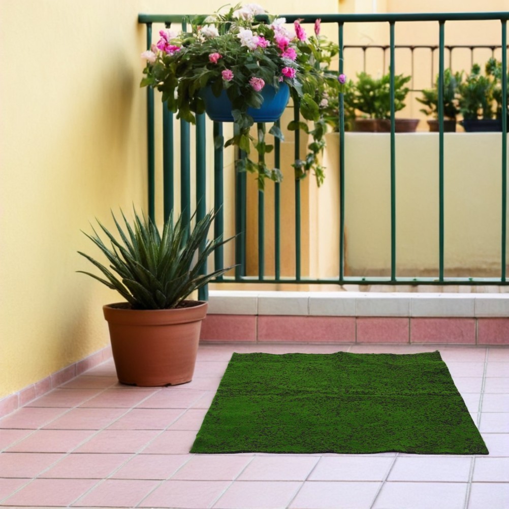 Reusable Artificial Moss Turf Green Faux Grass Mat for Decoration