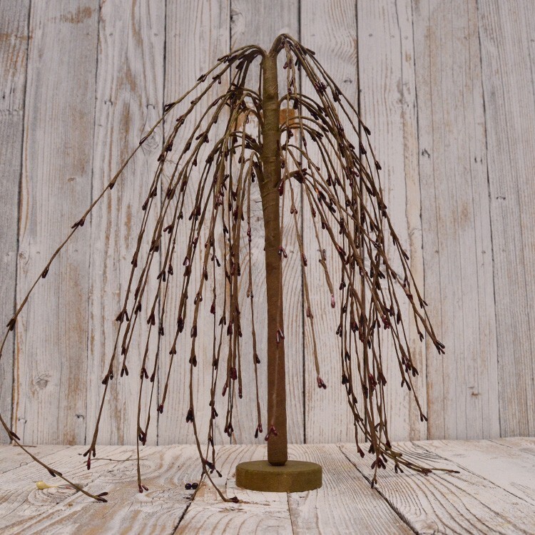 New Primitive Country Farmhouse PIP BERRY WILLOW TREE Black Berries 14″