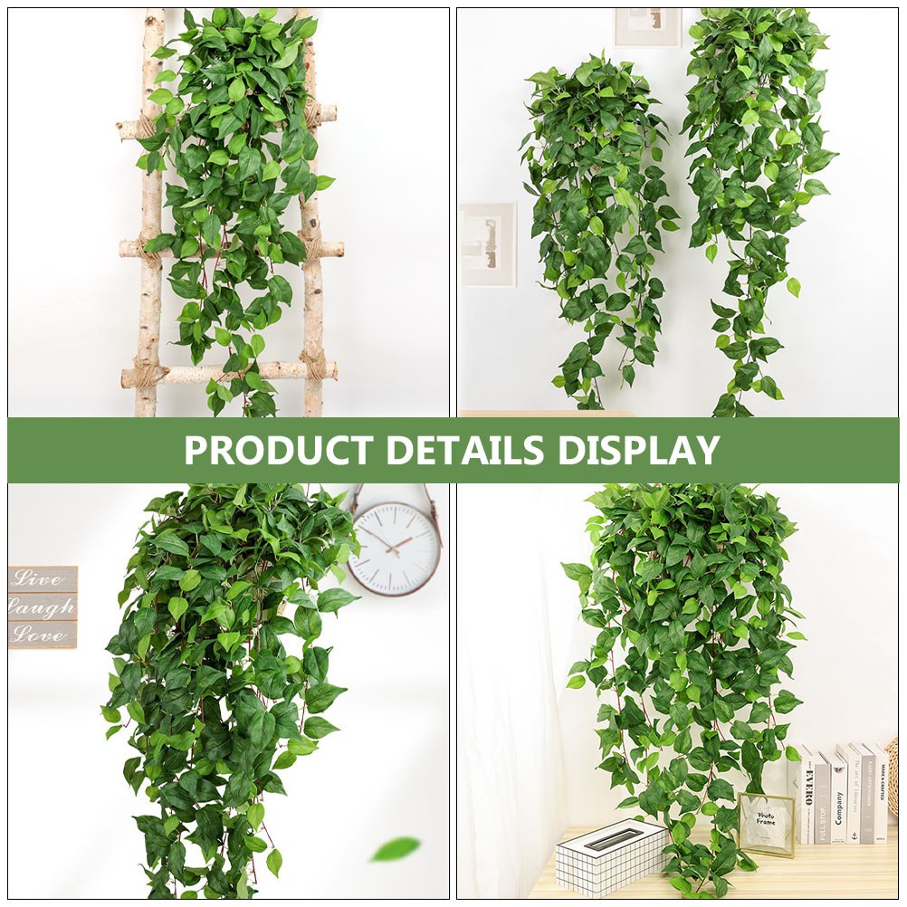 Simulation Rattan Silk Cloth Wall Hanging Plant Decoration 120 cm Wedding