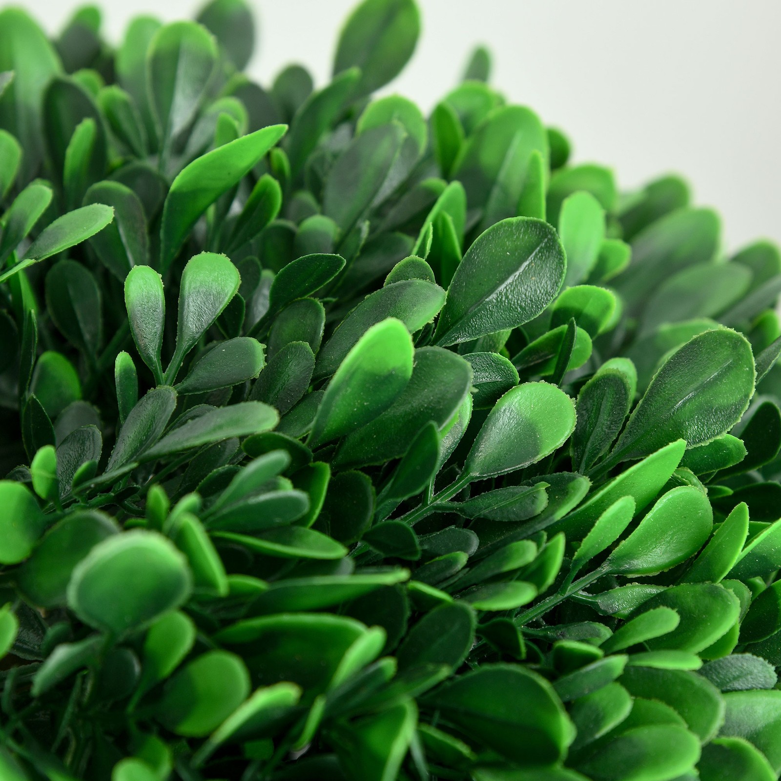 3.5ft Artificial Tree, Triple Ball Boxwood Topiary with Pot Sandalwood Leaves