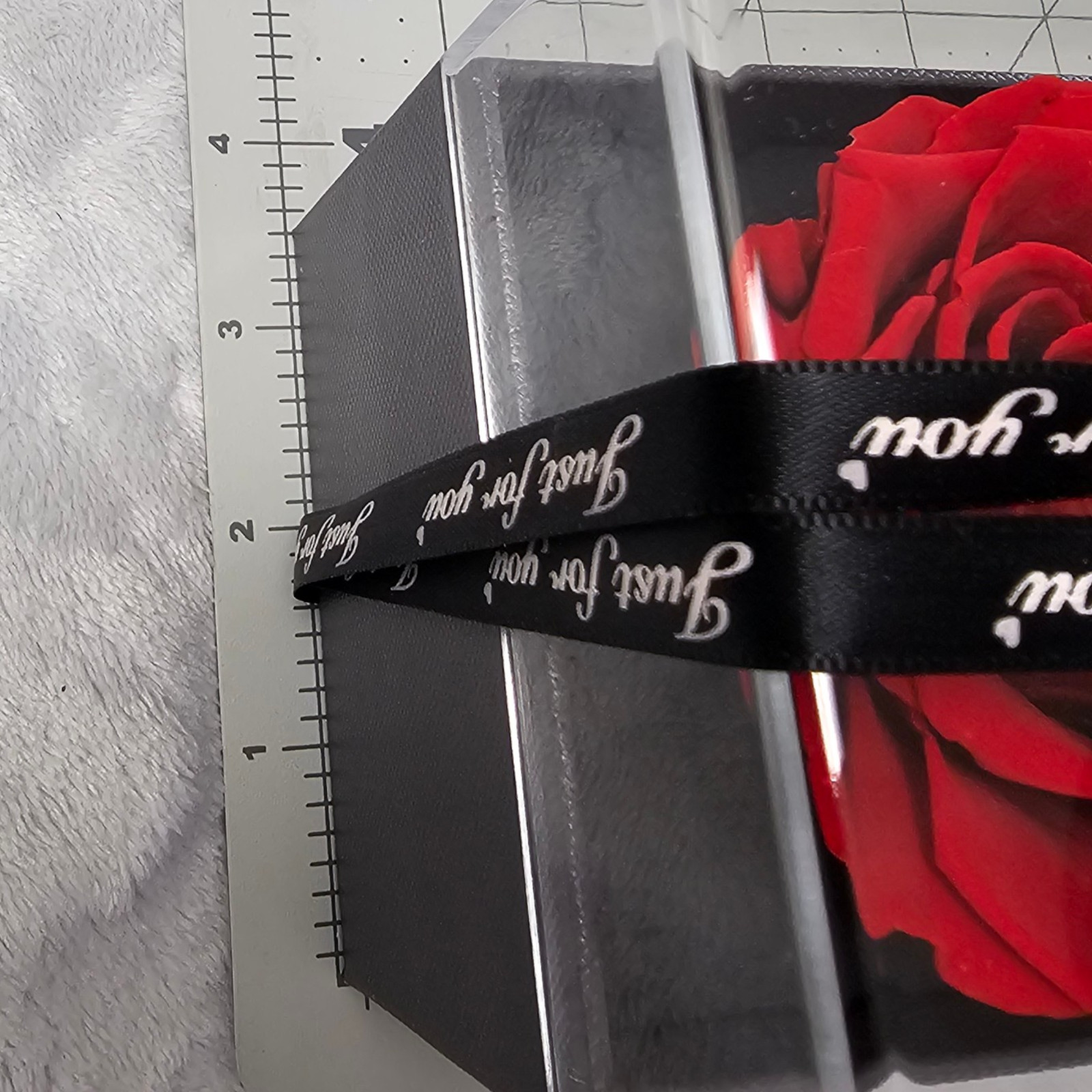Eternal Love Preserved Real Red Rose Acrylic Gift Box with Drawer Valentine Gift
