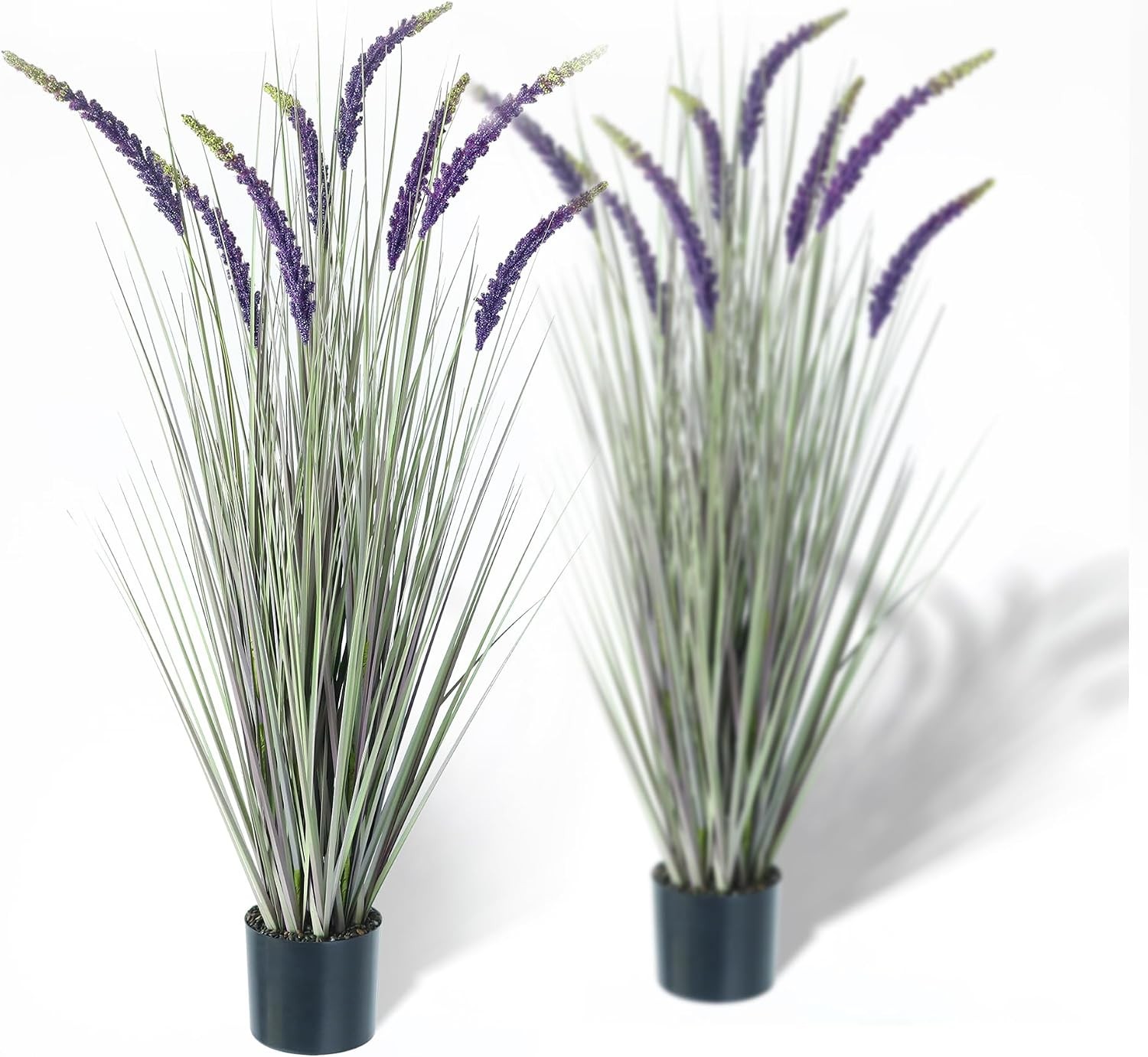 4Ft 2-Pack Faux Veronica Spiked Speedwell Grass, 47In Artificial Veronica Spicat