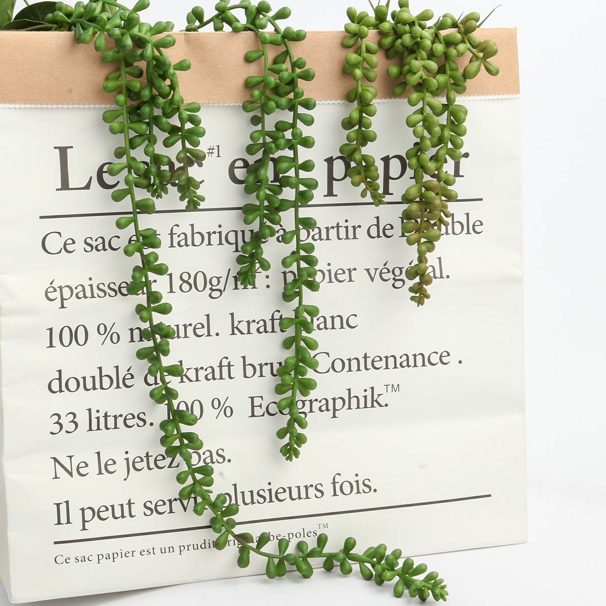 5 pack Artificial Hanging Plant Fake Vine Succulents String of Pearls Home Decor