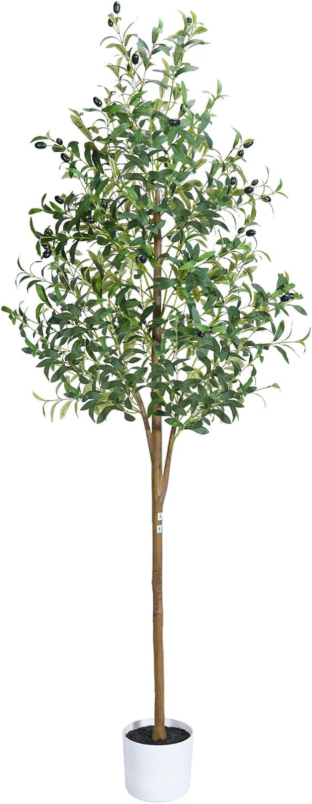 Olive Tree 6FT Fake Tree Faux Plants Indoor with Pot Artificial Tree Nearly Natu