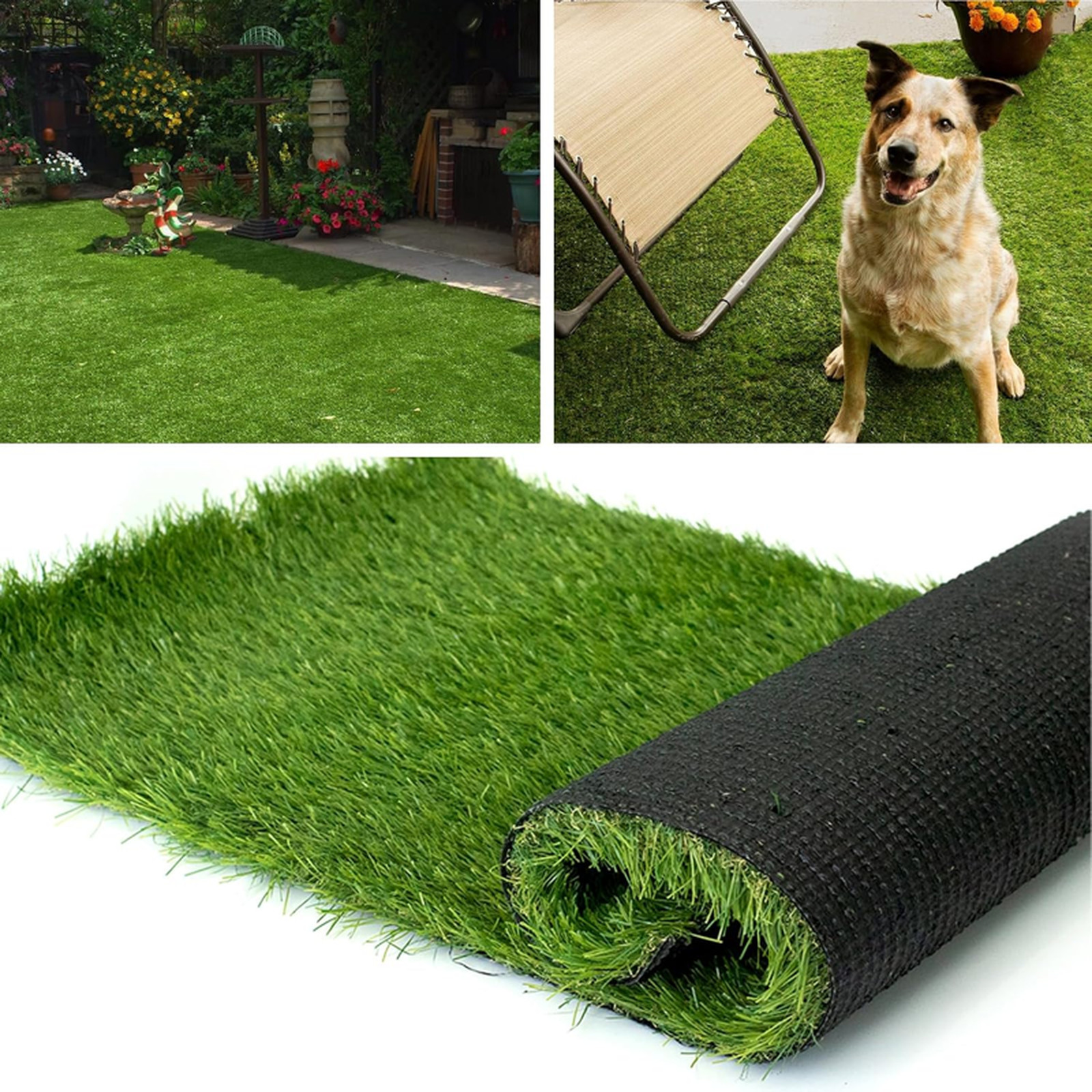 Artificial Grass Astroturf Rug 4FTx6FT(24 Square FT) Fake Grass Pet Dog Mat with