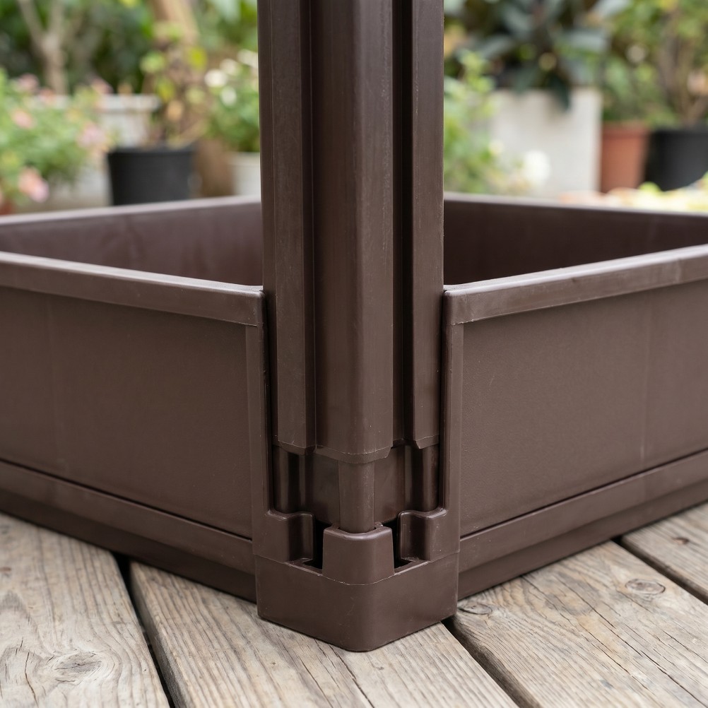 4 Pcs Planter Side Support Corner Post Modular Column Garden Pole