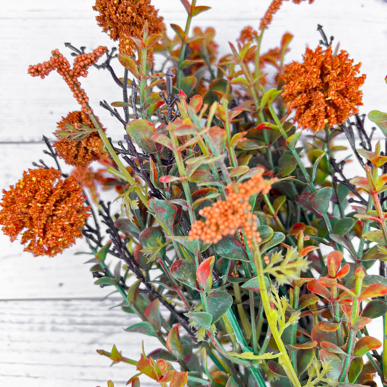 Fall Pincushion Pick / Spray 14″ High Autumn Fall Flor