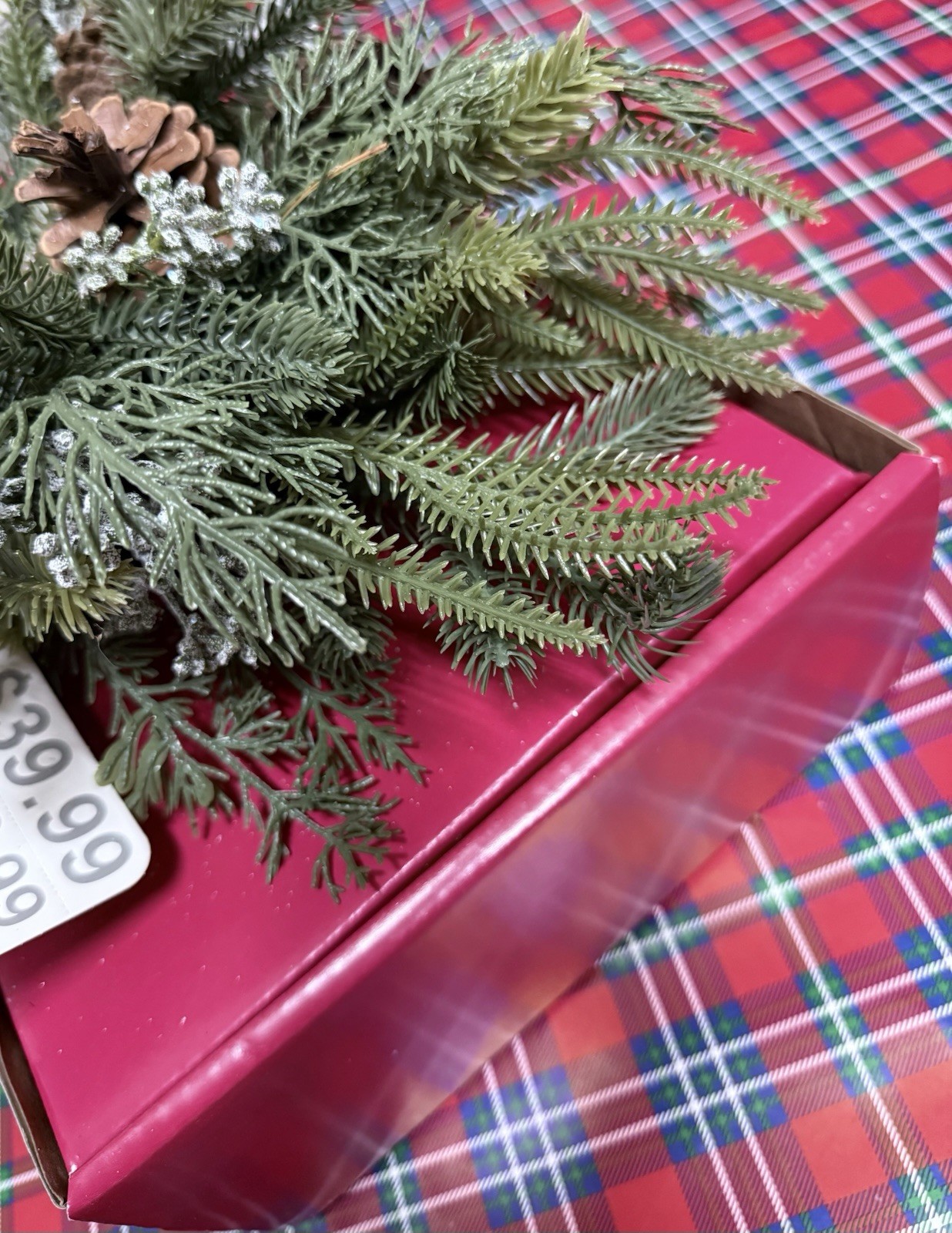 Ashland Pine Cone And Pine Mix Premade Centerpiece Arrangement + Bonus Gift