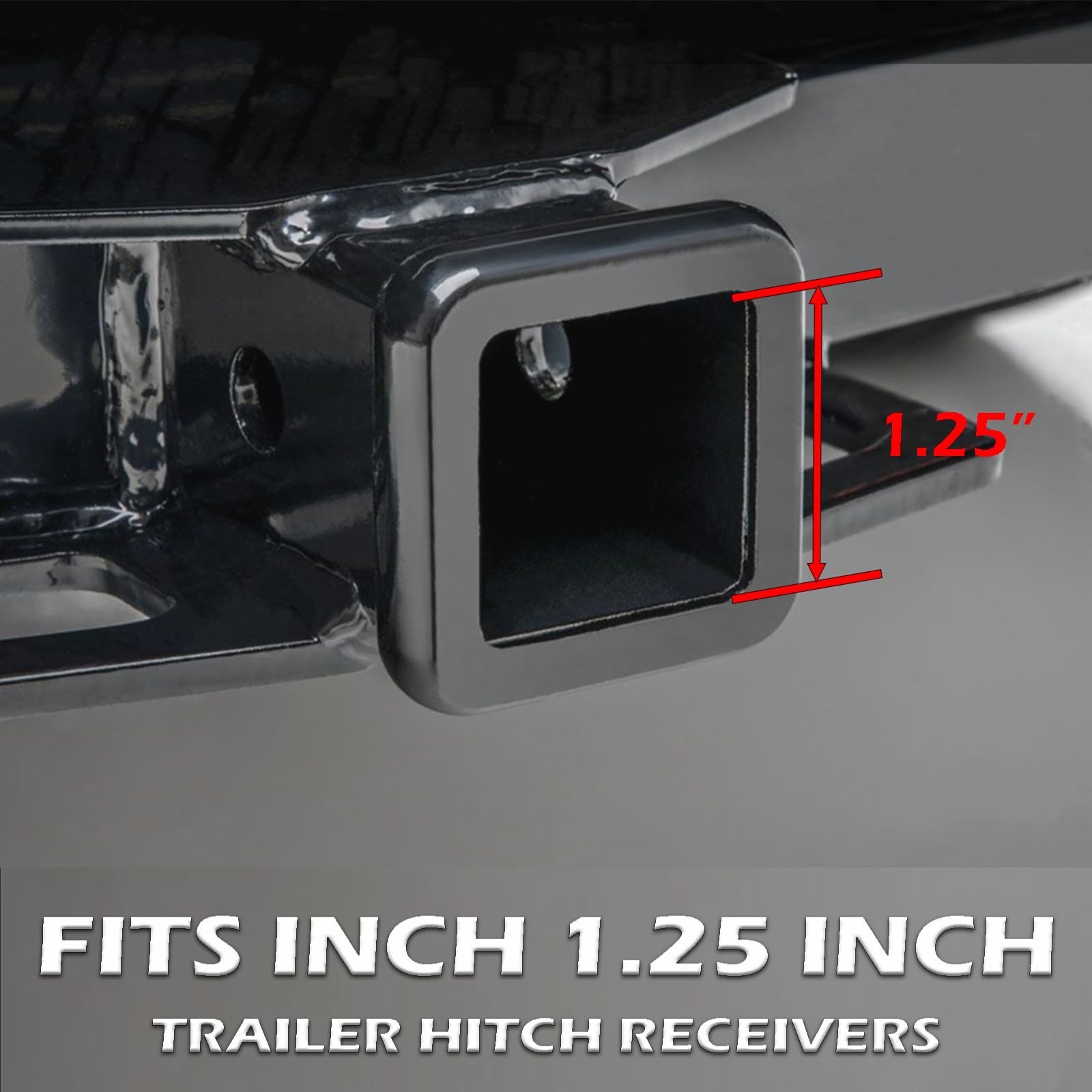 1 1/4 Inch American Flag Trailer Hitch Cover Plug with 5/8-Inch Pin Diameter …