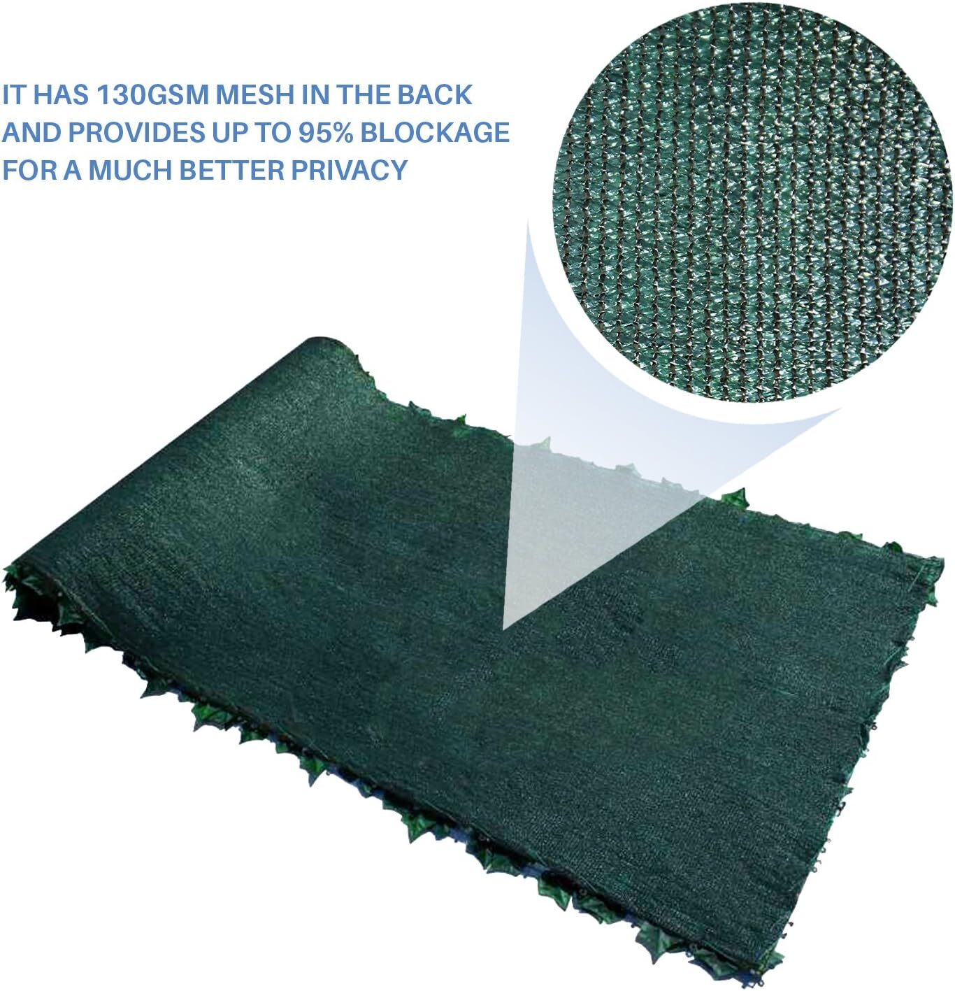 8ft-14ft Artificial Faux Ivy Leaves Privacy Fence Screen Wall Decor Garden Hedge
