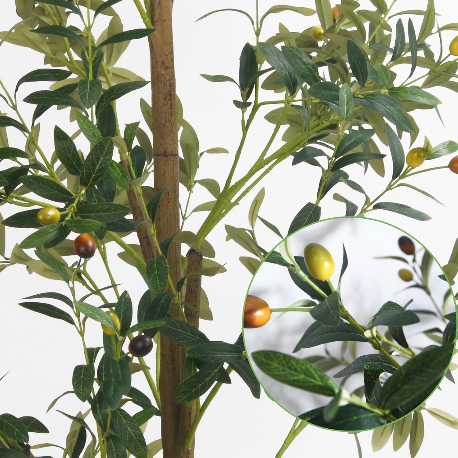 6FT Artificial Olive Tree – Large Indoor Artificial Plant Decor with Branches an