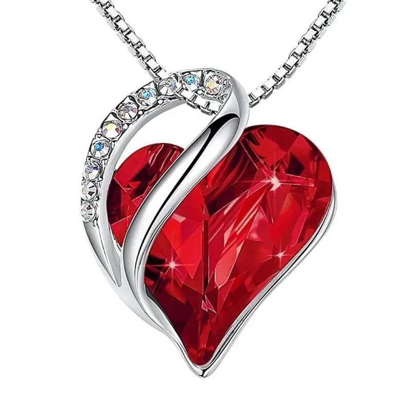 Preserved Eternal Real Rose Flower Gift Box With 14K Gold Plated Silver Necklace