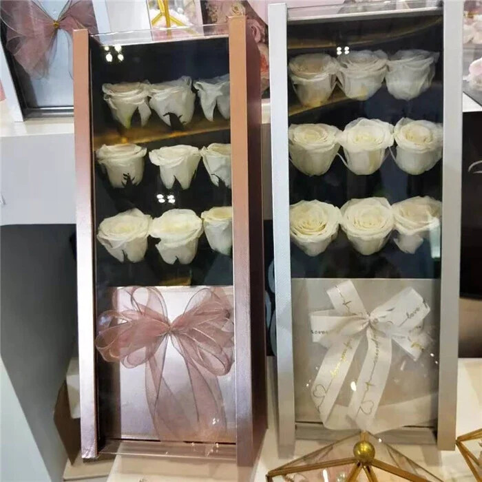 Eternal 3-Head Preserved Rose Gift Box- Factory Direct