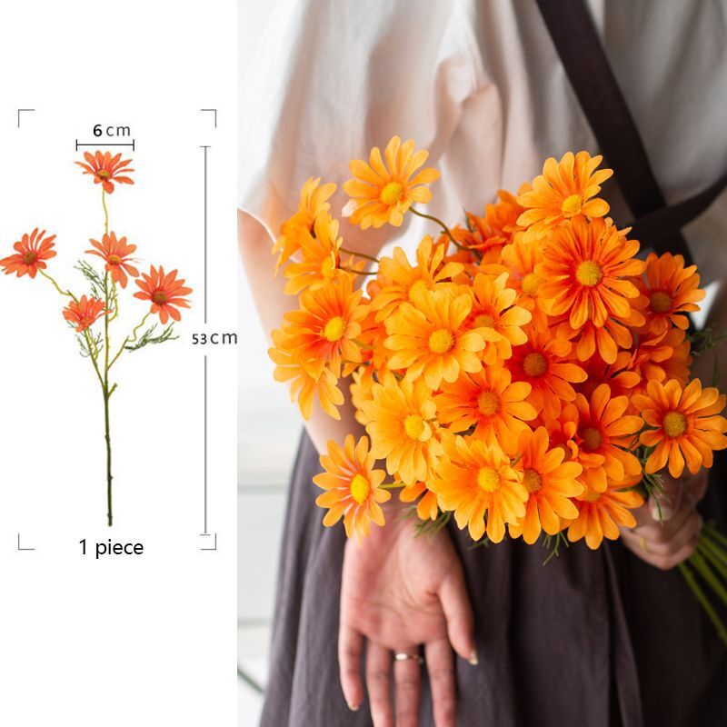 Artificial Chamomile Flower Bouquet For Pot Vase Office / Home Garden Decor NEW