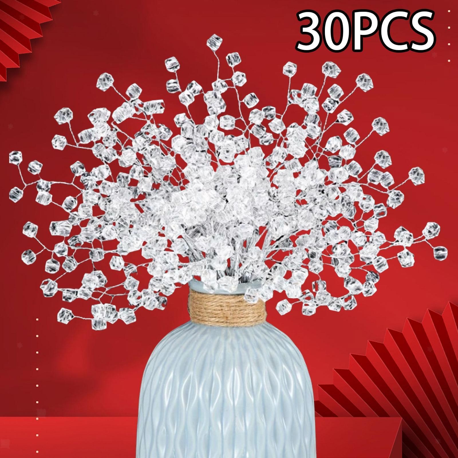 30 Pieces Artificial Bouquets Rhombus Shape Decoration DIY Crafts Floral
