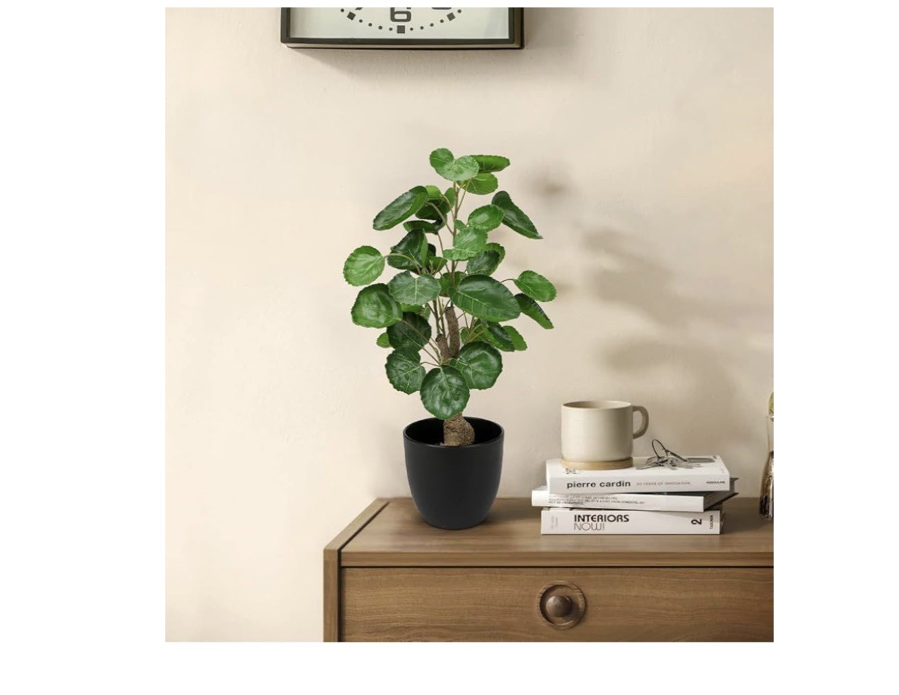 18 Inch Fake Money Tree Plant Indoor Potted Plants Artificial Pachira Money T…
