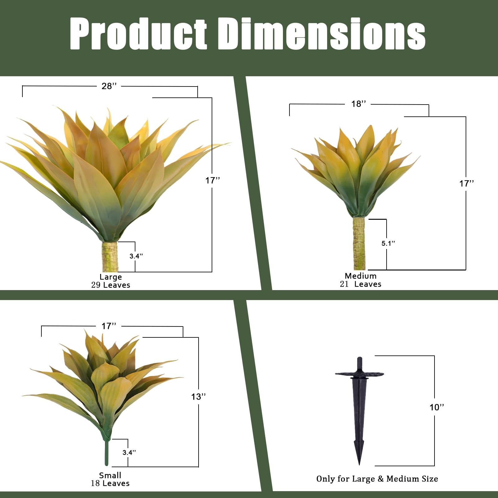 Best Artificial Agave Plants, Realistic UV Resistant Fake Aesthetic Plants for