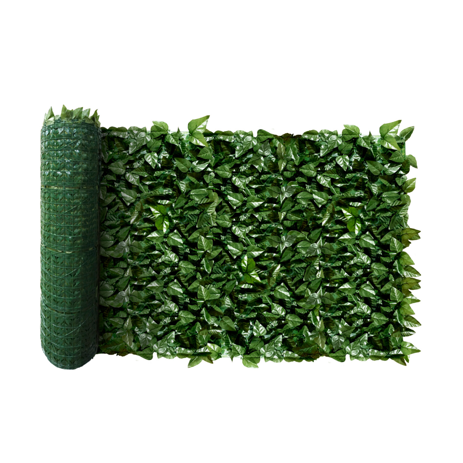 3ft Artificial Plant Faux Ivy Leaf Outdoor Privacy Hedge w/ Plastic Backing