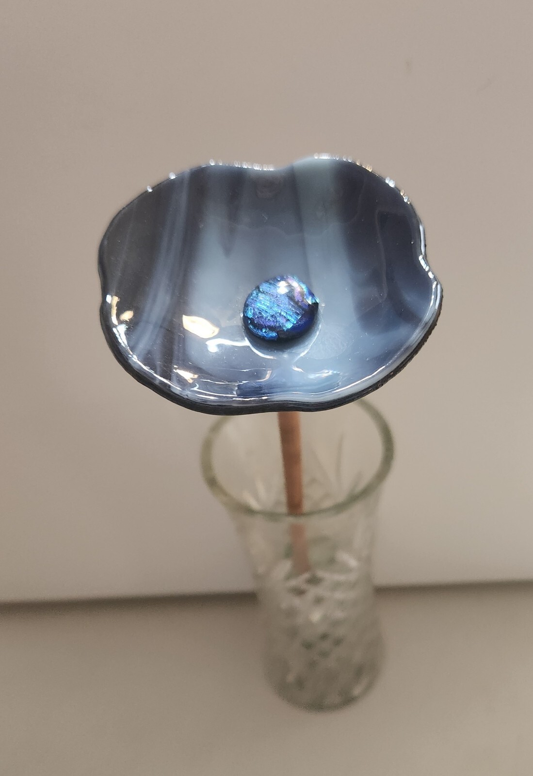 3″ to 3 1/4″ Forever Flowers – Handcrafted with Fused Glass (vase not included)