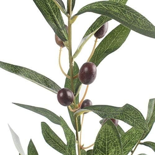 Faux Olive Branch Stems 5pc 28″ Green
