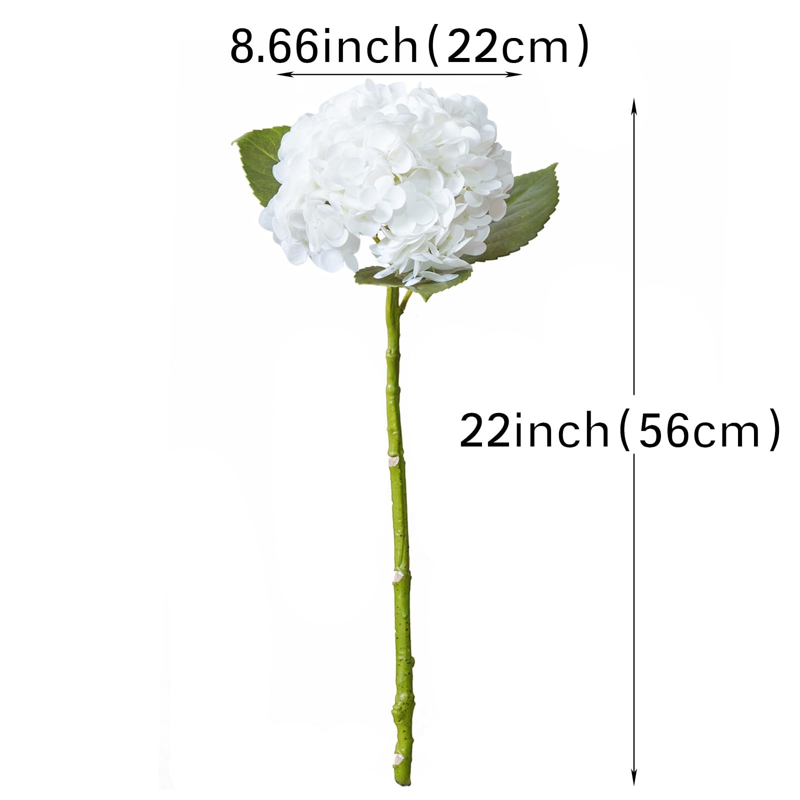 DUYONE 22″ Real Soft Touch Hydrangea Artificial Flowers Realistic,Large Long …